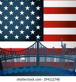 usa emblem design, vector illustration eps10 graphic 