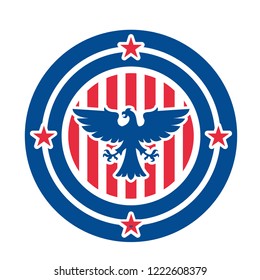 USA Emblem Eagle United States of America Brand Vector Identity Country