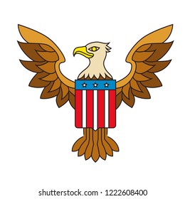 USA Emblem Eagle United States of America Brand Vector Identity Country