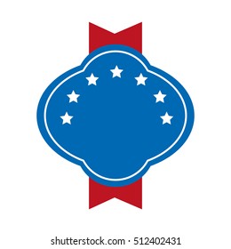 usa emblem frame icon vector illustration design