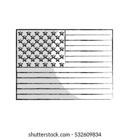 usa emblem frame icon vector illustration design