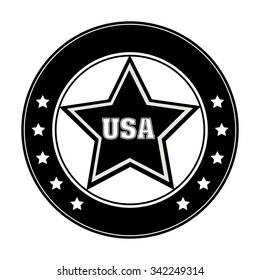 usa emblematic seal design, vector illustration eps10 graphic 