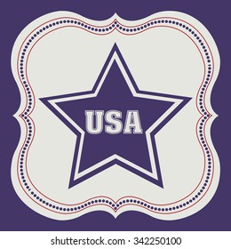 usa emblematic seal design, vector illustration eps10 graphic 