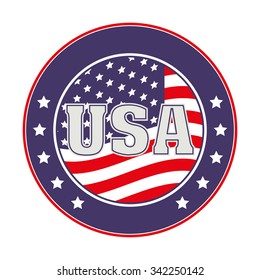 usa emblematic seal design, vector illustration eps10 graphic 