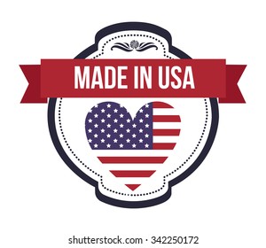 usa emblematic seal design, vector illustration eps10 graphic 