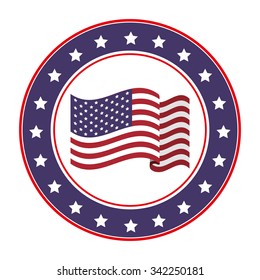 usa emblematic seal design, vector illustration eps10 graphic 