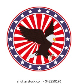usa emblematic seal design, vector illustration eps10 graphic 