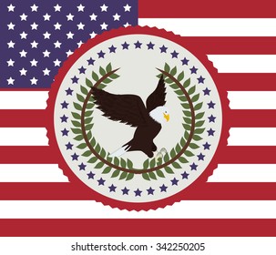 usa emblematic seal design, vector illustration eps10 graphic 