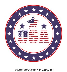 usa emblematic seal design, vector illustration eps10 graphic 