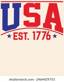 USA est. 1776 Graphic Design