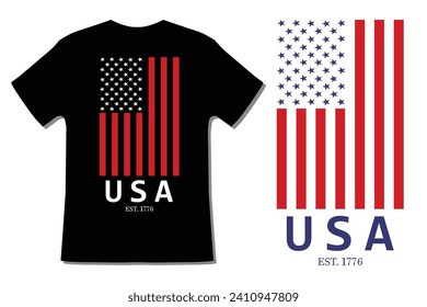 USA EST. 1776 T Shirt Design