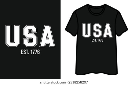 USA Est.1776 .4th Of July T-Shirt Design