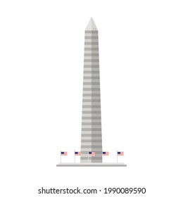 usa famous washington monument icon