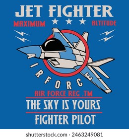 USA Fighter Jet T-Shirts design