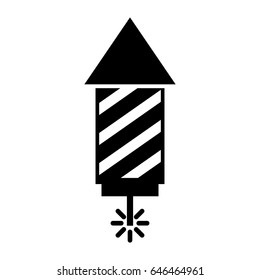 usa firework isolated icon