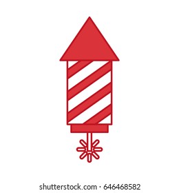 usa firework isolated icon