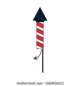 USA fireworks rocket