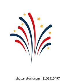 USA fireworks splash celebration