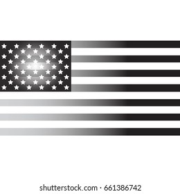 American Flag Black Stock Vector (Royalty Free) 739759261 | Shutterstock