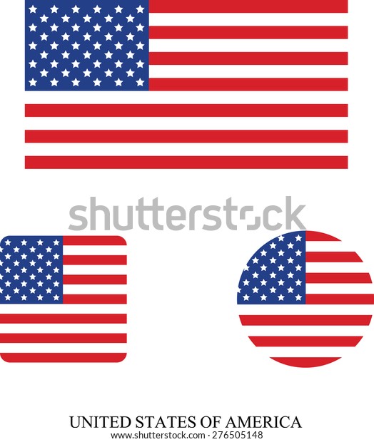 Vector de stock (libre de regalías) sobre Bandera de Estados