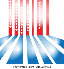 USA flag abstract on white background