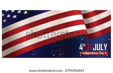 USA flag abstract wavy background set with patriotic geometric lines and blue stars grid. High-quality vector illustration templates collection perfect for American Independence Day, 4th of July celebration flyers, Memorial Day greeting cards