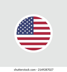 USA flag. American striped flag with stars. State star-striped symbol of the United States of America.