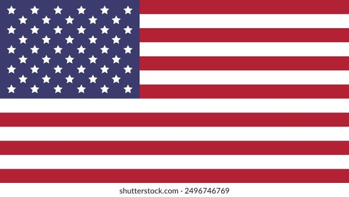 USA flag. American flag. Vector illustration