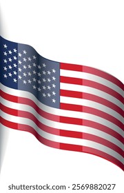 USA flag, American flag vector, National Flag of USA, American flag background fully editable Any Size or color vector illustration, can be scaled to any size without quality loss, Vector Flag`s icon.