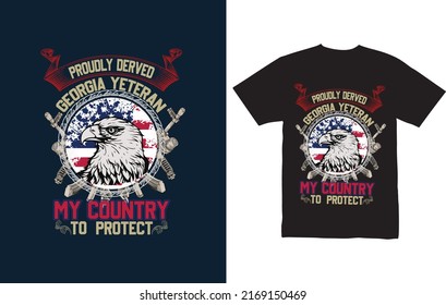 USA Flag Apparel Design.Eagle Illustration Of USA Independence Day