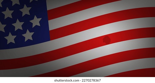 USA flag background banner. Vector illustration. EPS 10