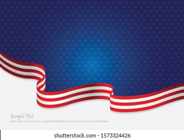 Antecedentes de la bandera de Estados Unidos para honrar a los veteranos, día de la independencia o cuarto de julio