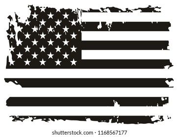 Fondo de la bandera de EE.UU..Bandera americana Grunge.Vector EPS 10.