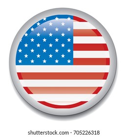 usa flag badge