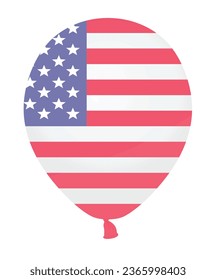 USA flag balloon. vector illustration