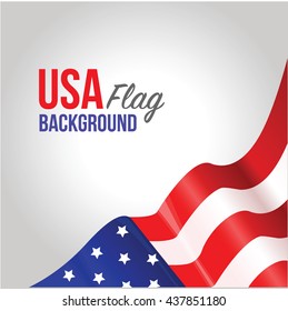 USA flag banner.