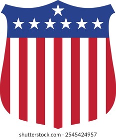 Usa flag banner design vector image
