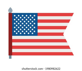 usa flag banner on background