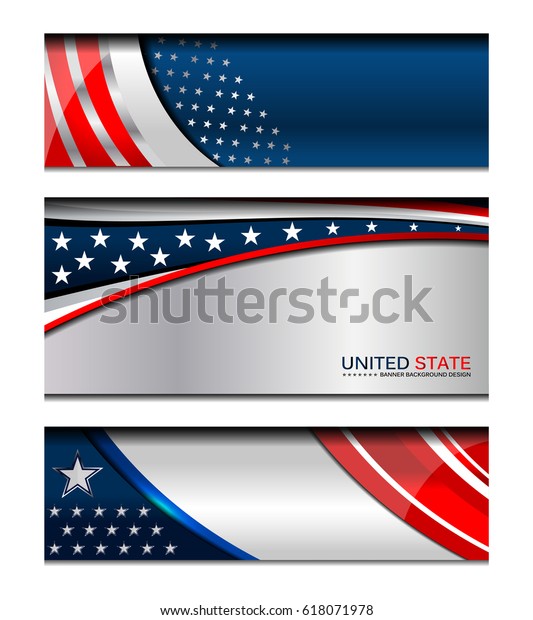 Usa Flag Color Background Independence Day Stock Vector (Royalty Free ...