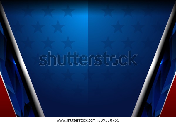 Usa Flag Color Backgrounds Vector Illustration Stock Vector (Royalty ...