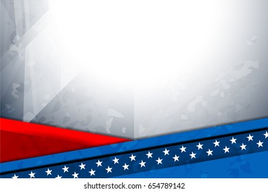 USA Flag Colors Background for American Independence Day and other events, vector illustration