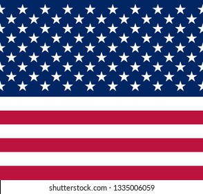 usa flag colors horizontal seamless background, stock vector illustration clip art