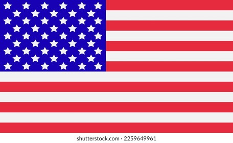 USA flag colors. Vector illustration
