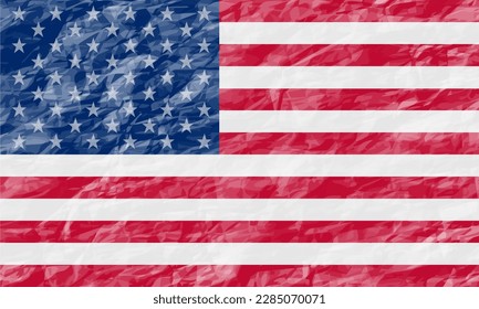 usa flag in crumpled paper background wallpaper