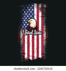 USA Flag Custom T-Shirt Design