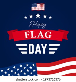 USA Flag Day banner background vector illustration