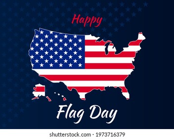 USA Flag Day banner background vector illustration