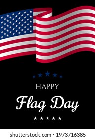 USA Flag Day banner background vector illustration