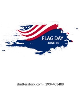 USA flag day brush stroke style, vector art illustration.