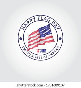 USA Flag Day Vector Illustration 